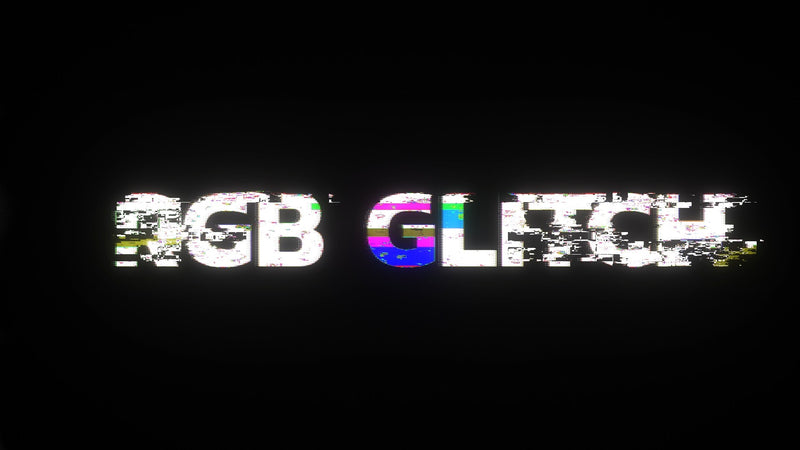 RGB Cyber Digital Glitch Text Title Intro