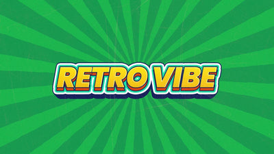 Retro Grunge Text Sticker Old School Title Intro