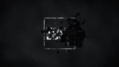 Dark Silver Grunge Cloth Rip Logo Reveal