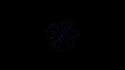 Firework Element Transparant Blue 01