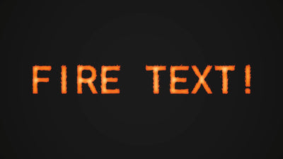 Hand Drawn Custom Cartoon Fire Letters Numbers Title