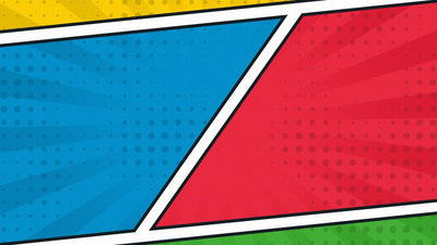 Versus Cartoon Figth VS Battle Blue Red Animated Background 02