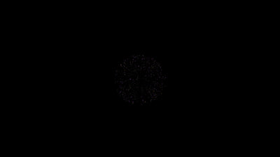 Firework Element Transparant Purple & Gold 01