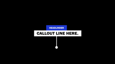 Modern Clean Call Out Title Pop Up Info Variation