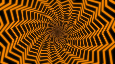 Neon Geometric Vortex Tunnel Glowing Background 04