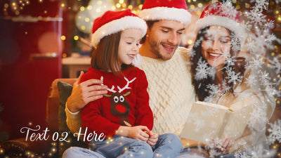 Christmas Family Magical Holiday Festive Particles Slideshow 01