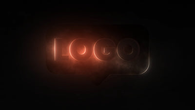 Dark Glowing Outline 3D Superhero Logo Reveal