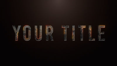 Grunge Laser Metal Steel Text Title Intro