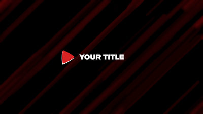 Play Video Red Intro Cool Title Opener