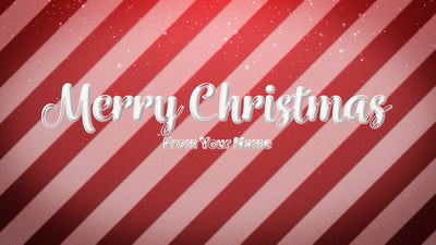 Christmas Sugar Candy Cane Snow Title Intro