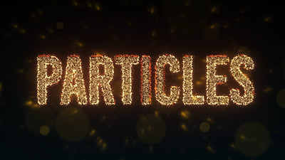 Golden Shiny Festive Celebration Firework Particles Title