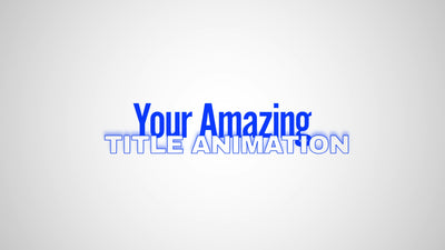 Kinetic Modern Double Text Accent Color Title Intro