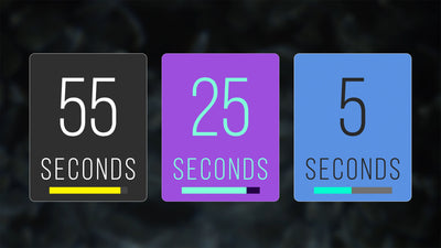 Countdown Rectangle Timer Bar 60 Seconds Infographic