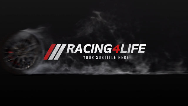Racing Wheel Fast Tire Smoke Burnout Title Intro
