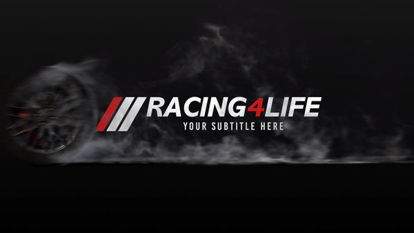 Racing Wheel Fast Tire Smoke Burnout Title Intro
