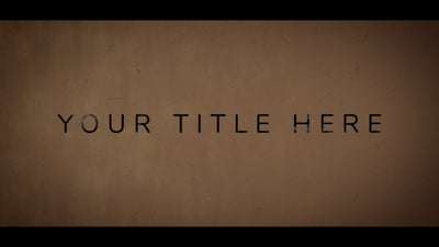 Old School Paper Cinematic Movie Trailer Title Intro