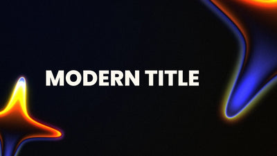 Chromatic Star Modern Heat Gradient Title Card