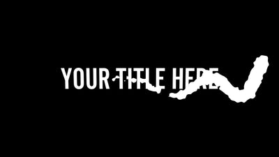 Text Reveal Streak Title Intro