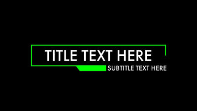Regular Title Intro Text Lower Third Variation 04