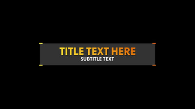 Simple Clean Rectangle Shape Lower Third Animation 04