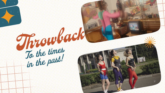Retro Vintage Grid Throwback Intro Opener Picture Video Screens