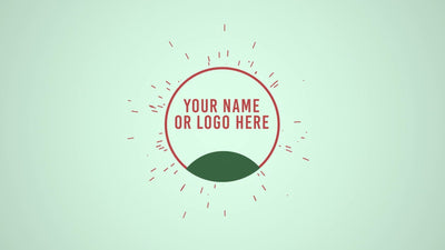 Eco Modern Soft Colors Green Hill Logo Text Reveal