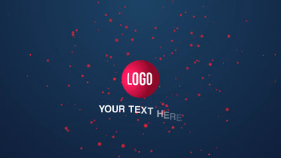 3D Ball Rotating Effect Particles Logo Reveal