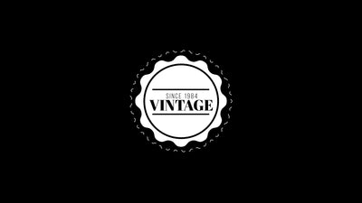 Vintage Stamp Emblem Badge Animated Retro Title Intro