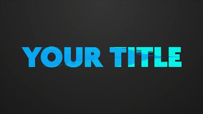 Text Split Opening Color Change Title Intro Variation
