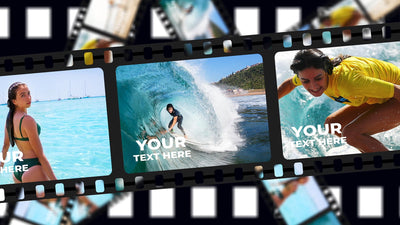 Film Tape Roll Memorie Throwback Slideshow