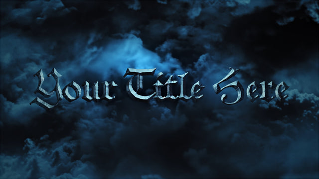 Magic Wizard Clouds Flying Through Spell Title Intro