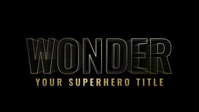 Wonder Girl 1984 Superhero Title Intro