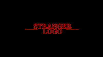 Sci Fi Stranger Stuff Alien Grime Text Logo Title Intro