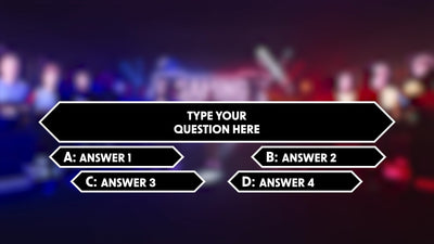 Quiz Television Show Gameshow TV Trivia Visual Animated Elements 02