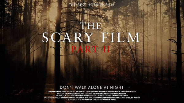 Grunge Horror Scary Dark Animated Movie Poster Title Card 02