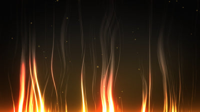 Magic Mysterious Cartoon Styled Fire Particles Game Trailer Background