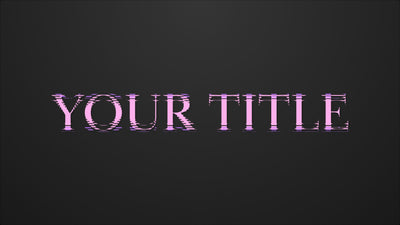 Text Split Opening Color Change Title Intro Variation