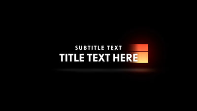 Glowing Sun Gradient Reflective Color Neon Lower Third