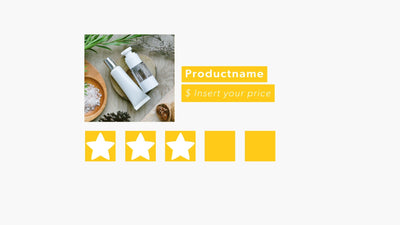 Rating Star Review Score Animated Infographic Variation