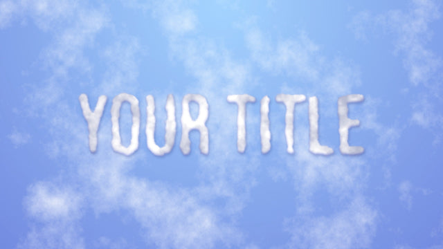 Cloudy Fog Text Clouds Sky Title Intro Animation