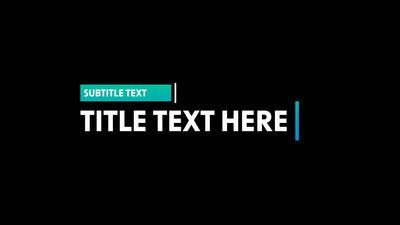 Sleek Modern Clean Gradient Text Title Lower Third