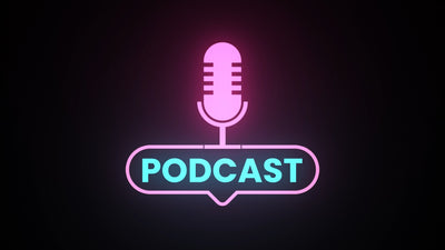 Modern Podcast Title Card Intro Neon Sign 03