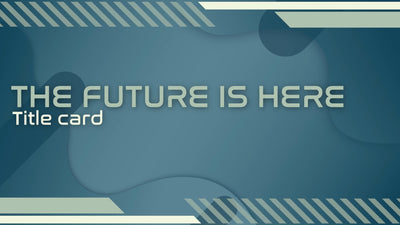 Sci-Fi Futuristic Video Title Card With Background Variation 04