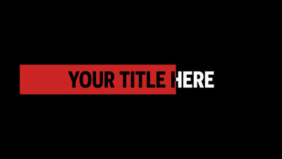 Masked Simple Colored Rectangle Title Intro
