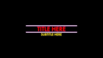 Neon Sign Glowing Color Board Variation 02
