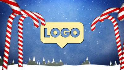Suger Cane Candy Snow Field Santa Wishes Logo Reveal