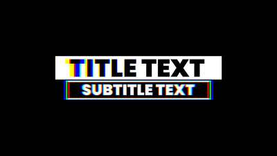 RGB Glitch Delay Echo Effect Modern Trendy Title Intro 29