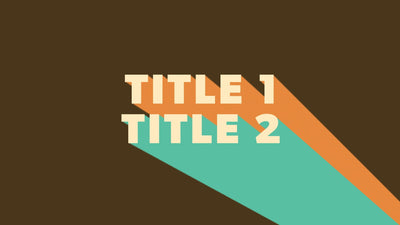 Retro Long Shadow Title Intro