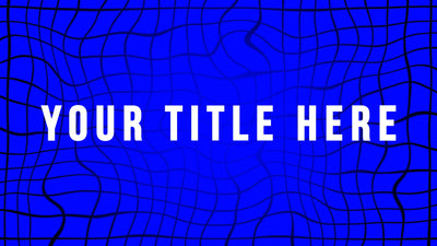 Modern Typography Wiggle Lines Title Intro