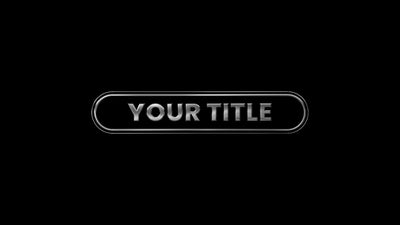 Silver Shiny Metal Bling Expensive Golden Baller Title Intro 04
